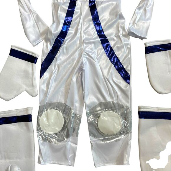 Spunky Space Cadet Astronaut Child's Kids Halloween Costume Silver Age 3-4 - Picture 6 of 8